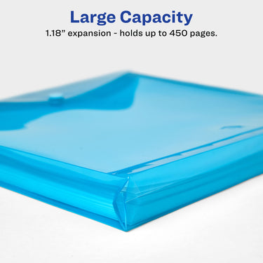 Avery Document Holder Envelope, Holds 450 Letter/A4-Size Sheets, 4-Color 4-Pack (73556) Assorted